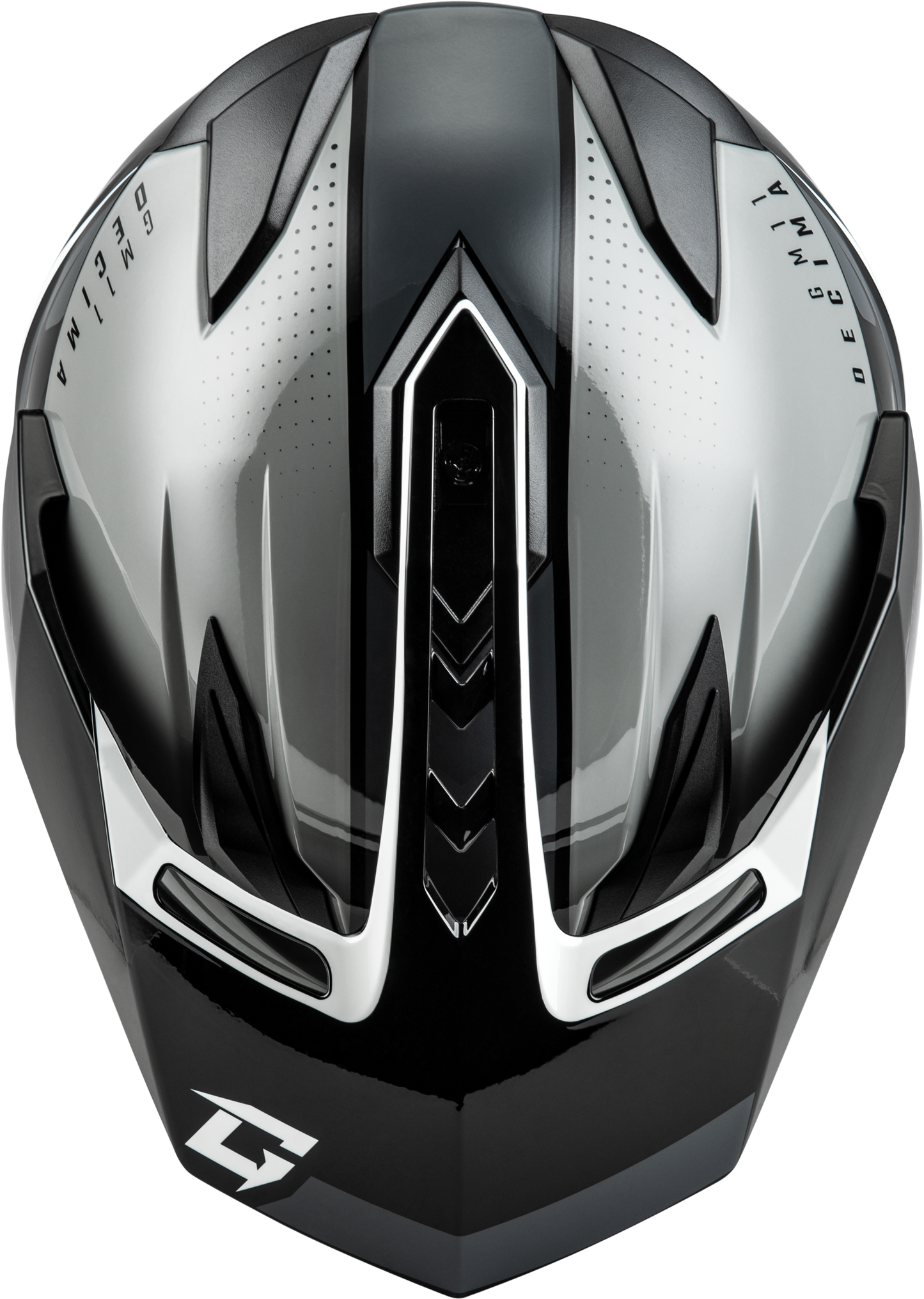 GMAX GM-11 Decima Dual-Sport Helmet - Small, Black/Grey/White