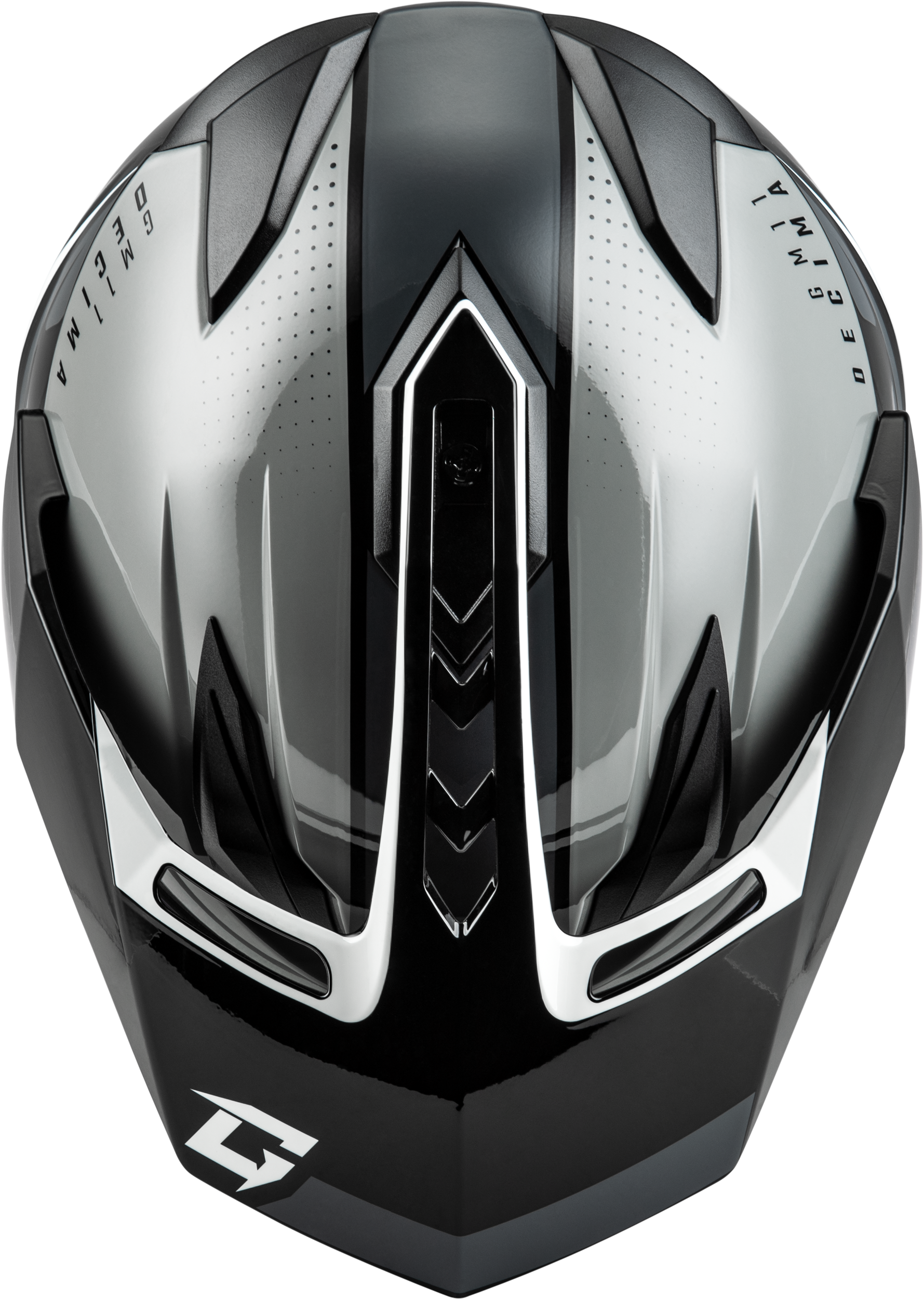 GMAX GM-11 Decima Dual-Sport Helmet - Small, Black/Grey/White