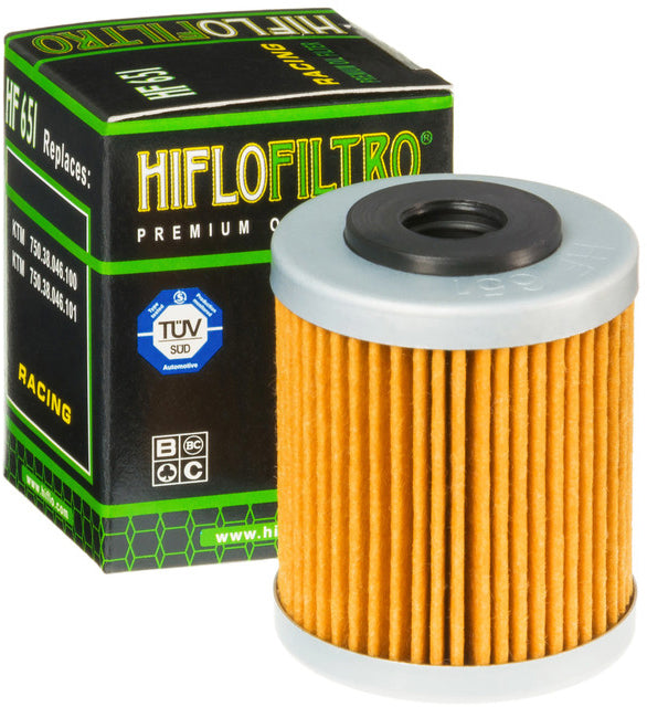 HIFLOFILTRO HF651 Oil Filter for KTM 690 Duke & Husqvarna 701 Supermoto