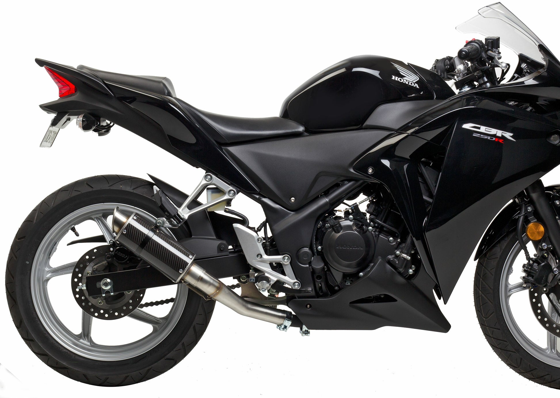HOTBODIES Fender Eliminator Kit in Gloss Black for Honda CBR250R and CBR300R
