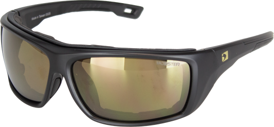 Bobster Deadwood Sunglasses M Matte Black with Brown Revo Lenses