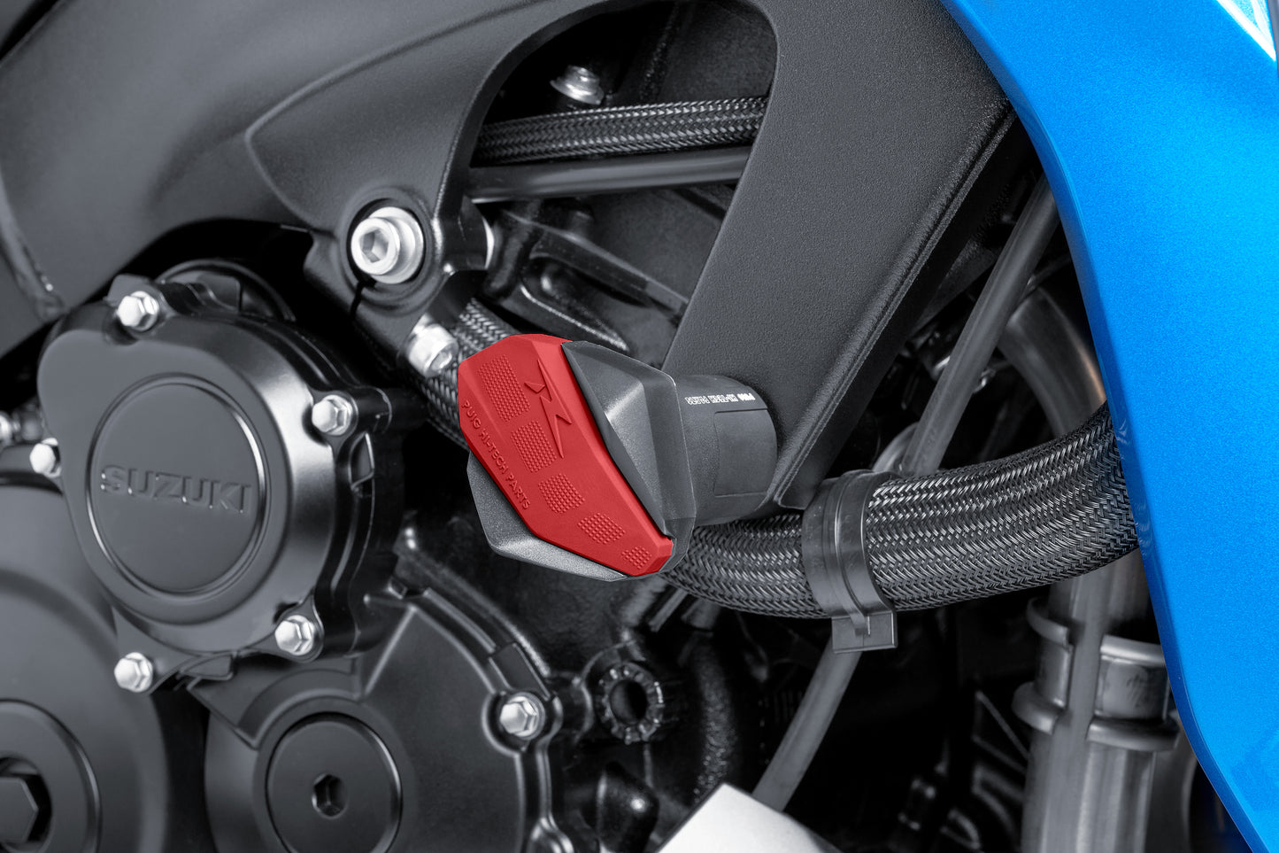 PUIG Frame Slider R12 End Red for Ducati Monster 1100 Evo, Ducati 848 Streetfighter, BMW S1000R