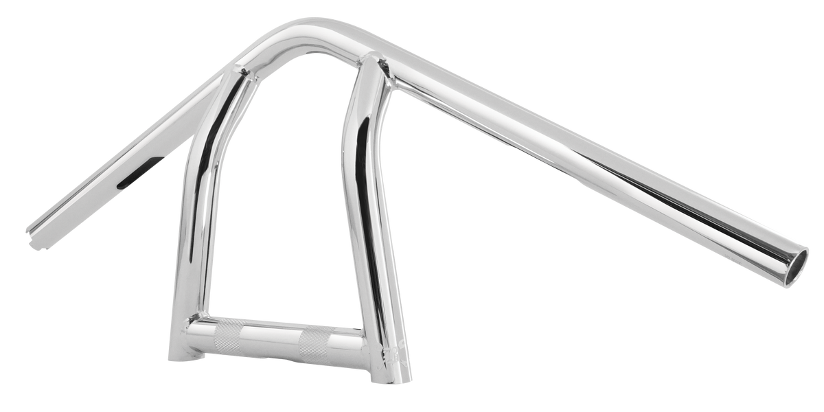 BURLY BRAND Jim 9-Inch Narrow Handlebar for Harley Davidson with Chrome Finish