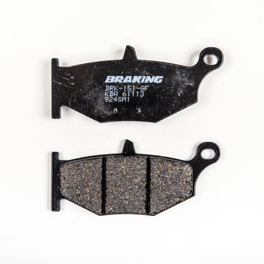 BRAKING Part Number 924SM1 Semi Metallic Brake Pad Set for Suzuki Motorcycles and V-Strom Models