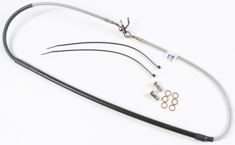 GBRAKES FK003D344CR Front Steel Brake Line for Yamaha Offroad Vehicles