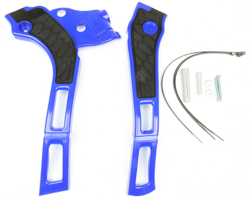 ACERBIS X Grip Frame Guard for Yamaha YZ Models – Blue and Black