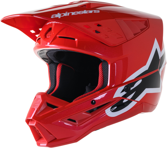 Alpinestars SM5 Off-Road Helmet Bright Red 2X-Large with Advanced Impact Protection