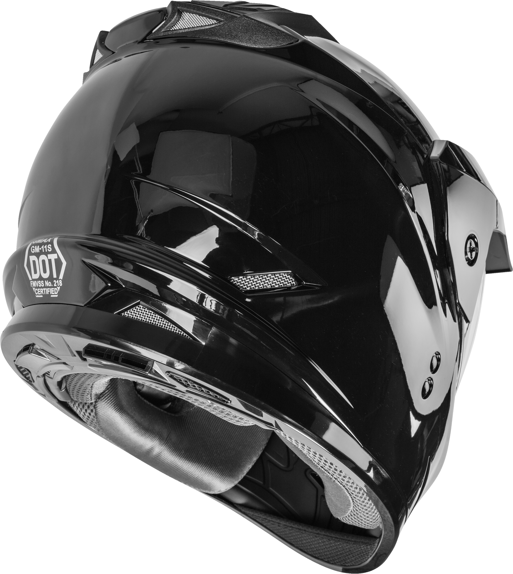 GMAX GM-11 Dual Sport Helmet - Black, X-Small