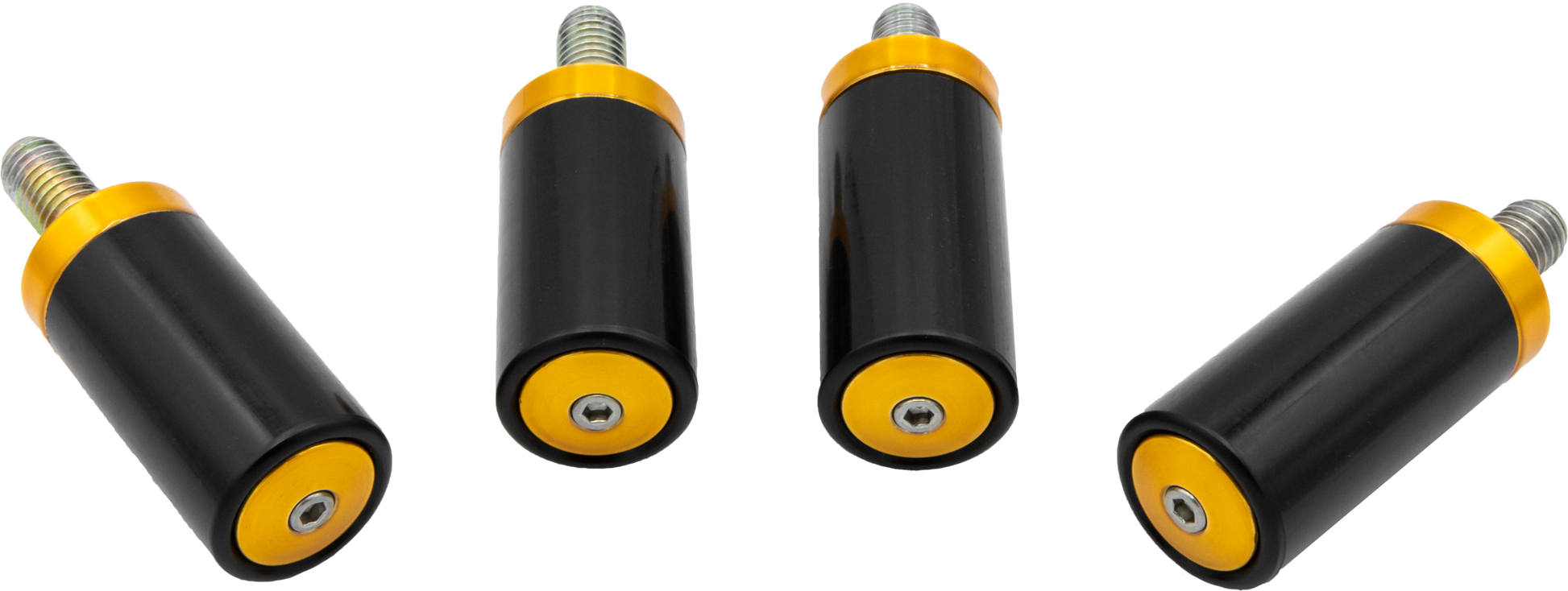 Santoro Fabworx SF70013E Replacement Sliders for Crash Bar in Gold - V-Twin Motorcycle Body Accessory