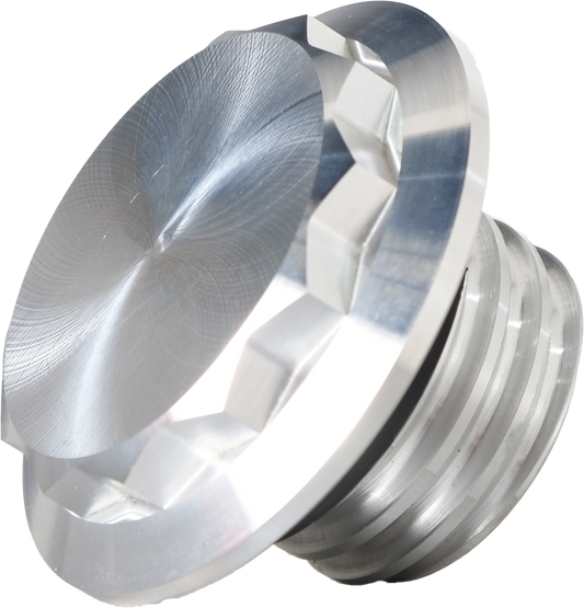 Hoffmann Designs HDB-1001R Billet 12-Point Vented Raw Fuel Cap for V-Twin Motorcycles