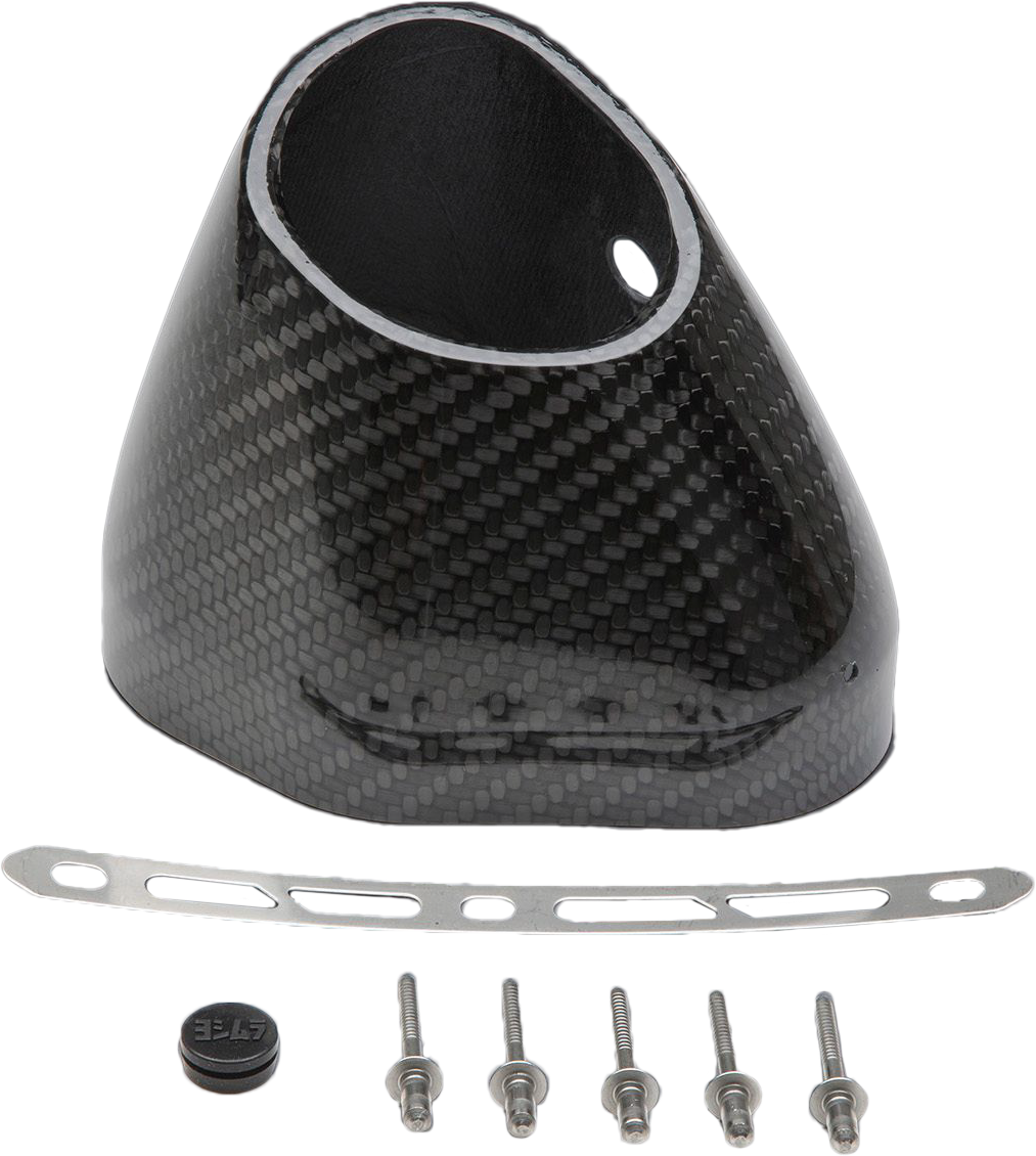 Yoshimura End Cap Kit Left Side R77 LH CF Flared for Street Motorcycles