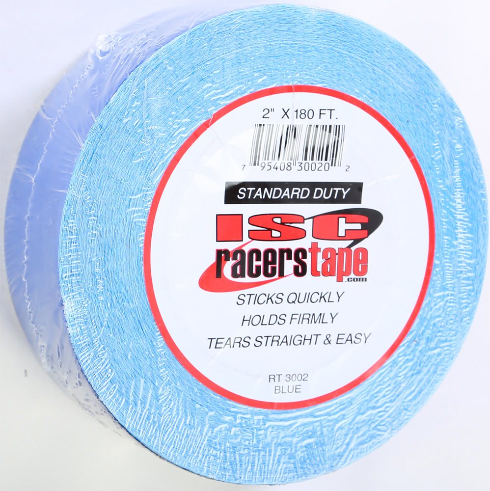 ISC Racers Tape 2 in x 180 ft Blue Poly-Coated Cotton Industrial Grade Duct Tape