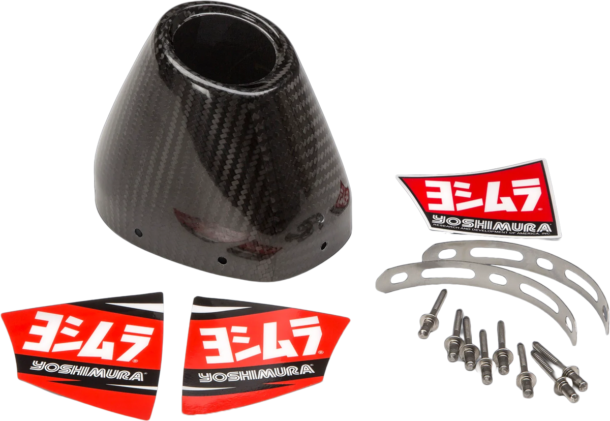 YOSHIMURA RS4-CFC-K-1 End Cap Cover Kit for Street Exhaust Systems