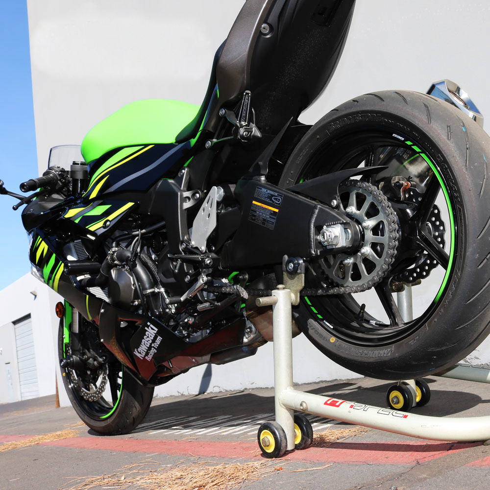Shogun Motorsports Black Kawasaki ZX-6R Frame Sliders with One-Year Replacement Program - Part #750-4459