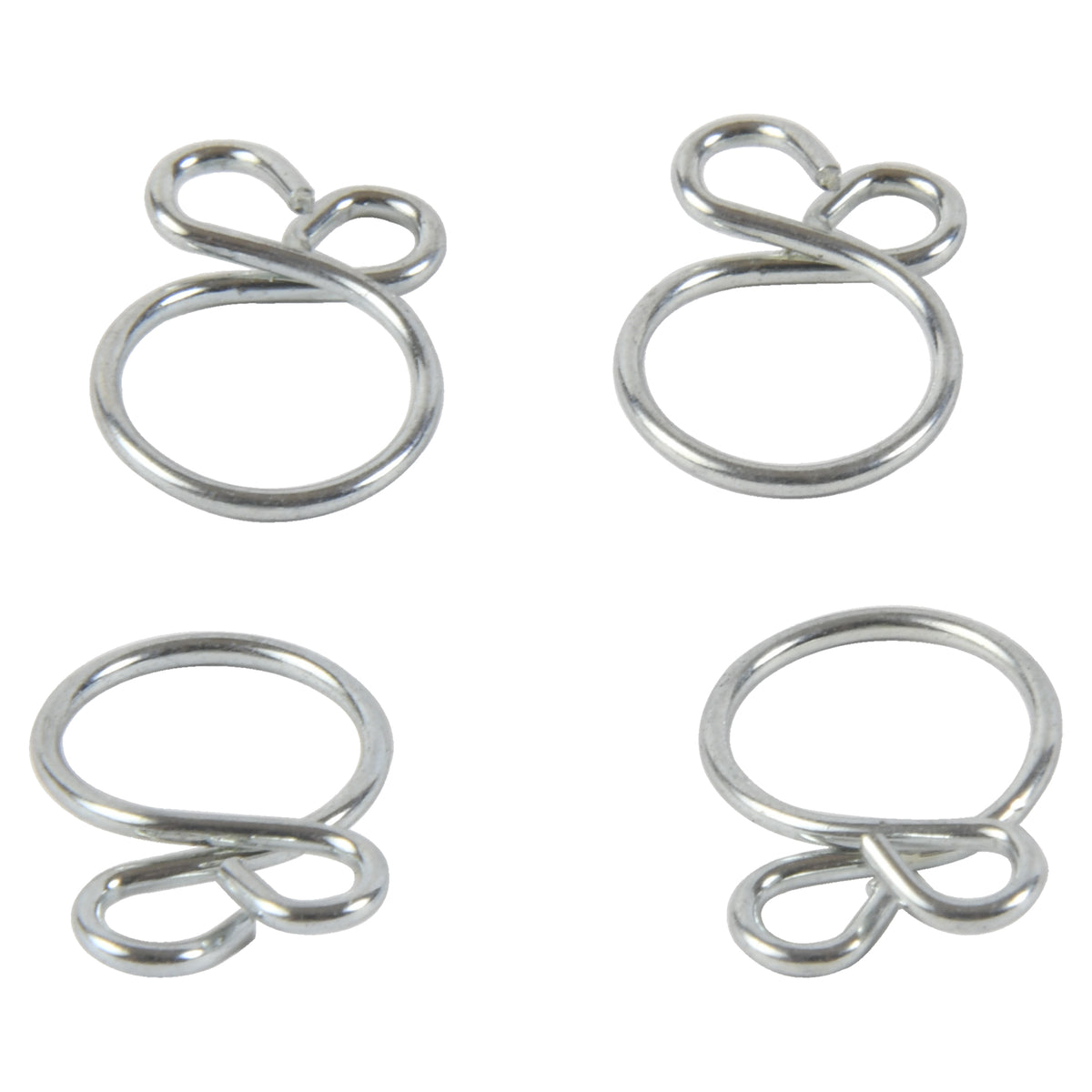 ALL BALLS Hose Clamps Refill Kit — 4-Pack for Fuel and Intake Systems