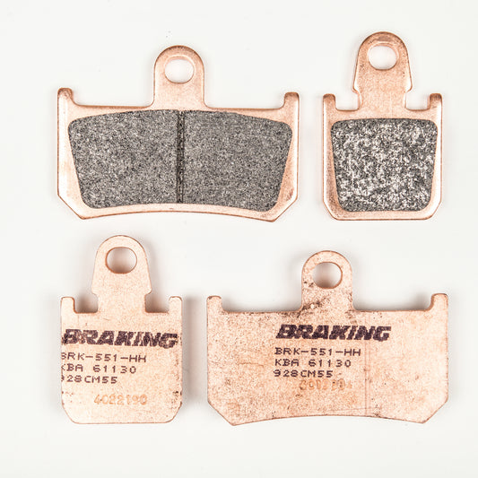 BRAKING Front Sintered Metal Brake Pad Set for Yamaha V-Max and YZF-R1