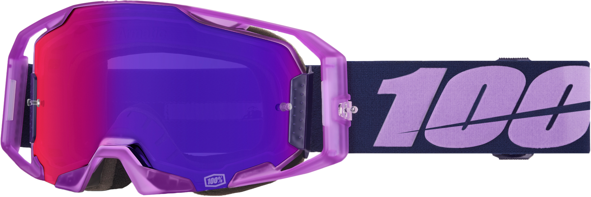 100 Percent Armatic Goggle Toyoko Mirror Purple Lens – Offroad Eyewear for Adventure Enthusiasts