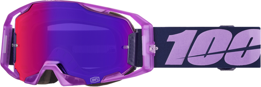 100 Percent Armatic Goggle Toyoko Mirror Purple Lens – Offroad Eyewear for Adventure Enthusiasts