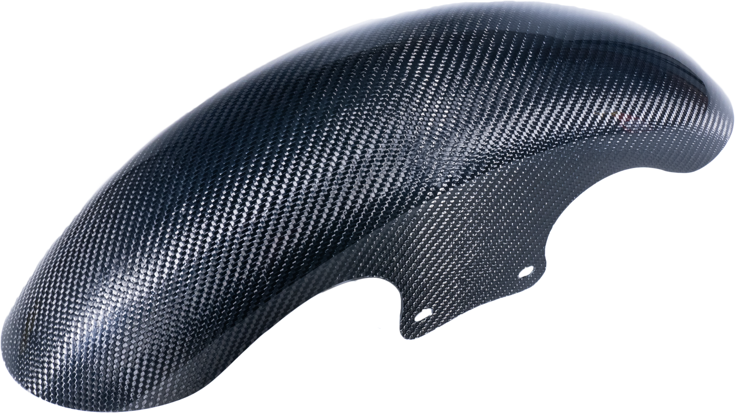 HOFMANN DESIGNS Carbon Fiber Short Fender for 21-Inch CVO V-Twin Motorcycles - Lightweight and Custom Fit