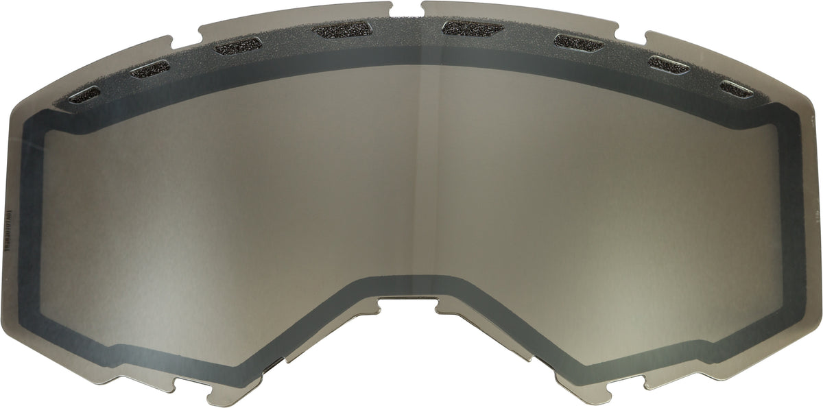 Fly Racing Youth Dual Lens with Vents - Silver Mirror/Smoke for Offroad Eyewear