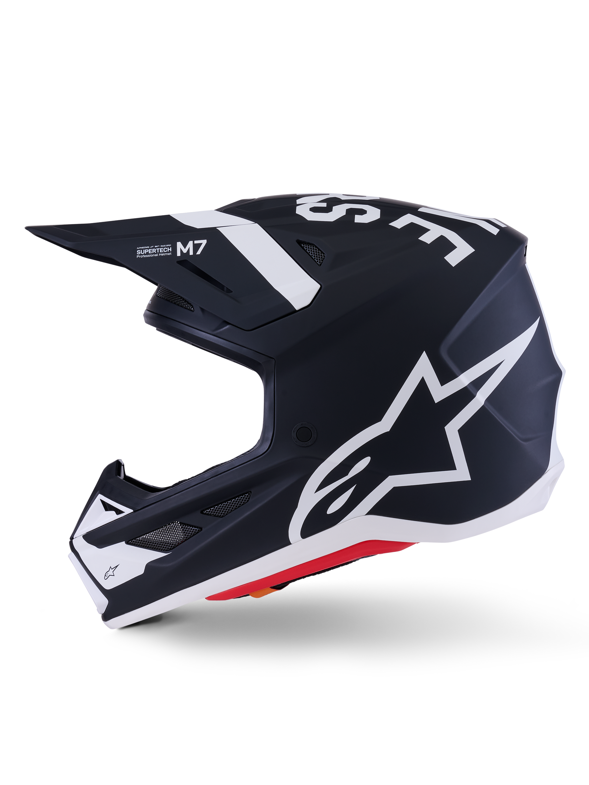 Alpinestars SM7 Dasher Helmet Matte Black/White Large - Off-Road Helmets