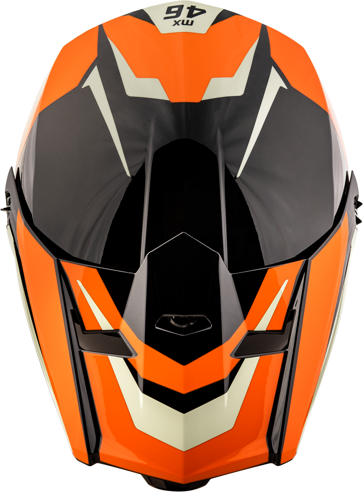 GMAX MX-46Y Cyclus Youth Off-Road Helmet in Black and Orange