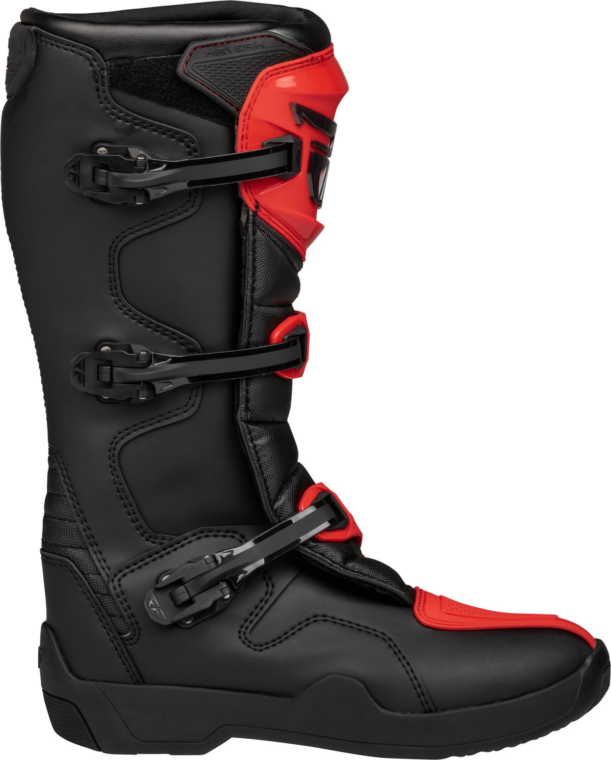 Fly Racing Maverik LT Offroad Boots in Red/Black Size 13 – Durable Motorcycle Footwear with Impact Protection and Secure Fit