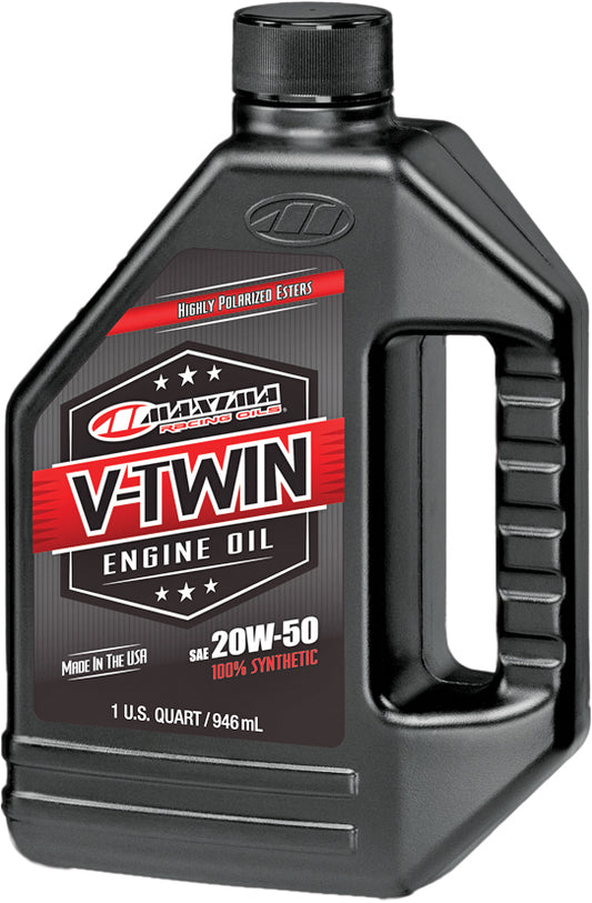 Maxima V Twin Full Synthetic 20W-50 Engine Oil - 32 oz. for V-Twin Harley Davidson Engines