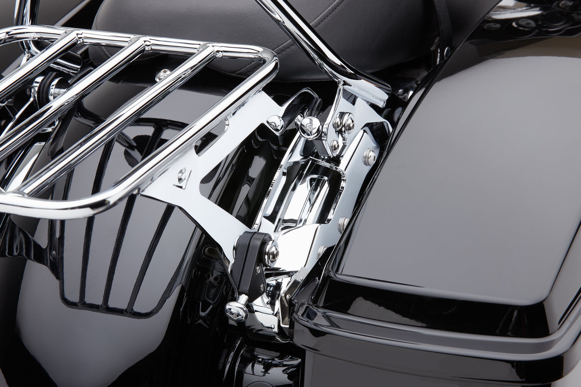 Cobra Backrest Mounting Kit for Harley FLH/Flt 2014-2025 - Chrome or Black by COBRA Part 602-2101
