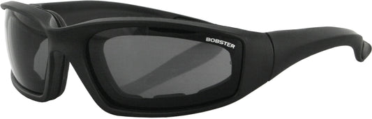 Bobster Foamerz Sunglasses 2 Black with Smoke Lenses – Impact-Resistant Polycarbonate Eyewear for Motorcycles and Outdoor Activities