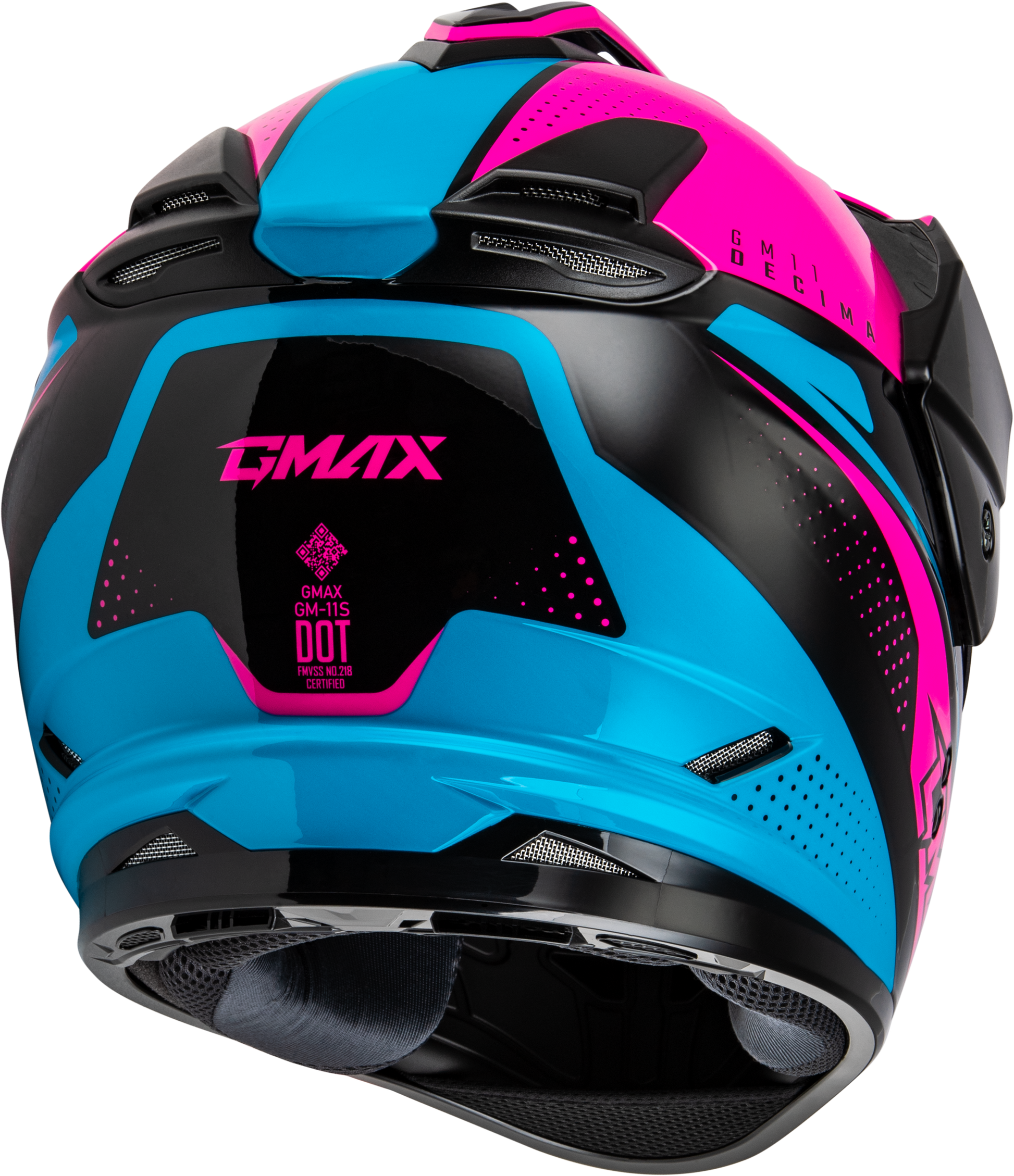 GMAX GM-11 Decima Women's Dual Sport Helmet with Sun Peak and Intercom Compatibility