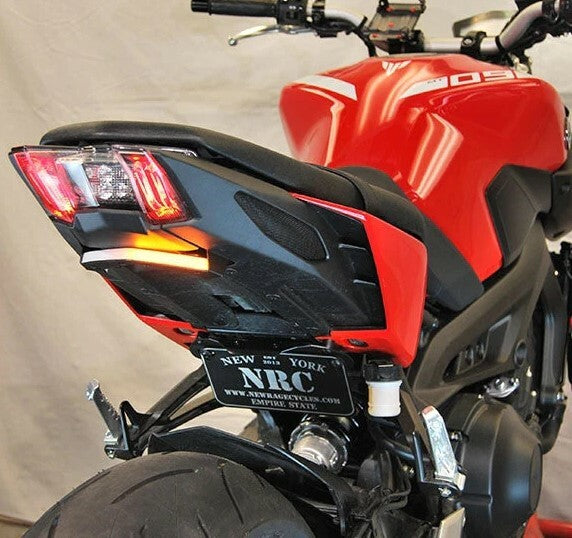 NEW RAGE CYCLES Yamaha MT-09 Fender Eliminator Kit - Clear LED Tail Light & Side Mount License Plate Option
