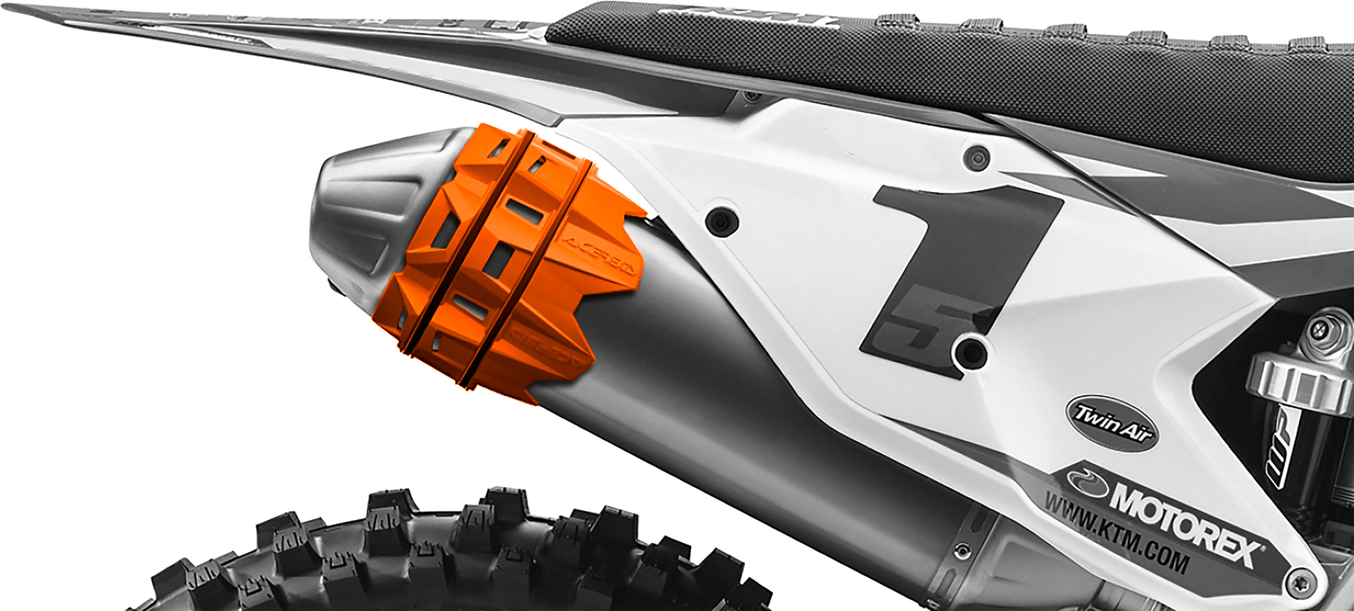 ACERBIS Silencer Protector Orange 2676790237 for Offroad Exhaust Systems