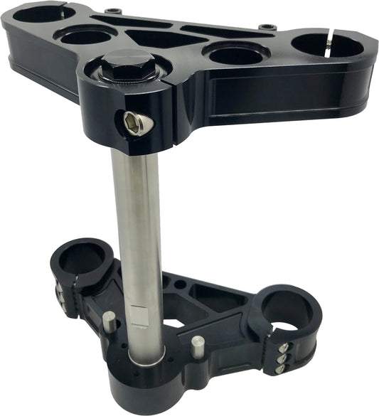 PRO ONE Mxv1 39mm Triple Tree in Black Anodized Finish for Harley Davidson XL Models