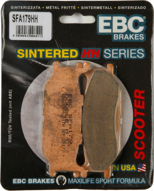 EBC Double-H Sintered Brake Pads for Yamaha YP400 Majesty – High-Performance Street Scooter Brakes
