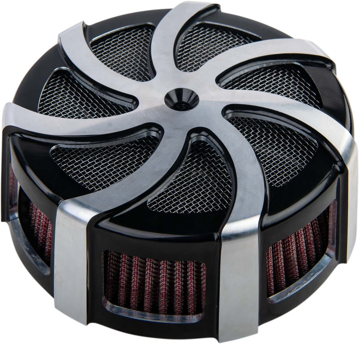HardDrive Kruel Air Cleaner Kit Black Contrast Cut for V-Twin Engines