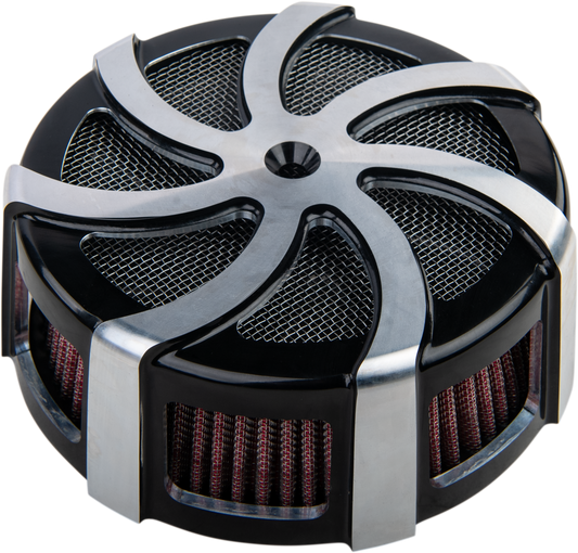 HardDrive Kruel Air Cleaner Kit Black Contrast Cut for V-Twin Engines