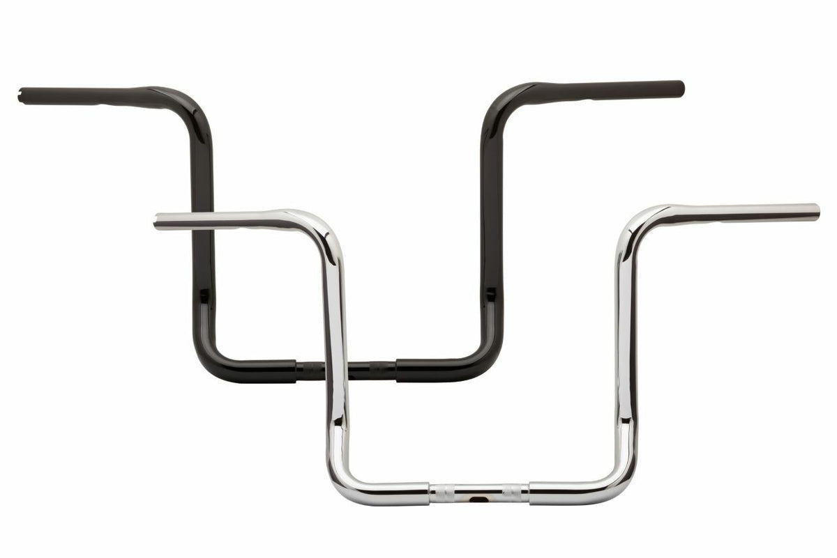Burly Brand 15 Inch Bagger Handlebar with 1.25 Inch Chrome Diameter for Harley Davidson Touring Models