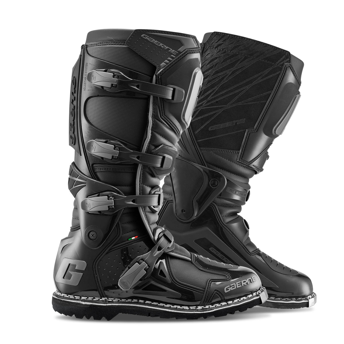 Gaerne Fastback Enduro Offroad Boots – Black, Size US 10