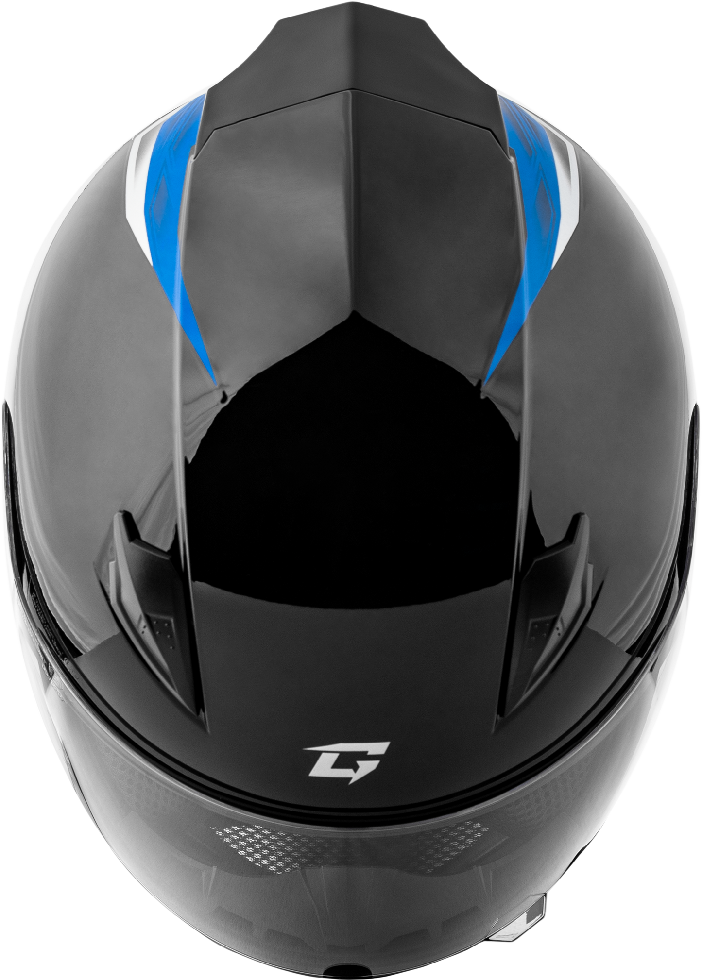 GMAX FF-49 Street Full-Face Helmet for Adults - X-Large, Black/Blue