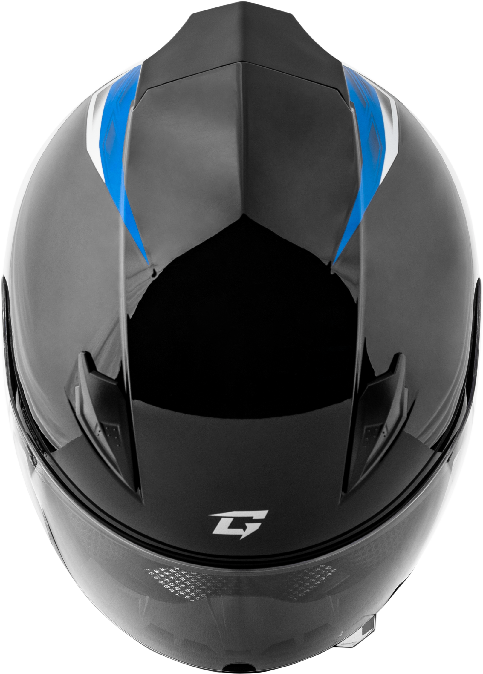 GMAX FF-49 Syth Full-Face Helmet for Adults, Small, Black/Blue