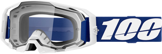 100-Percent Armatic MX Goggles with Clear Lens and Blue Frame