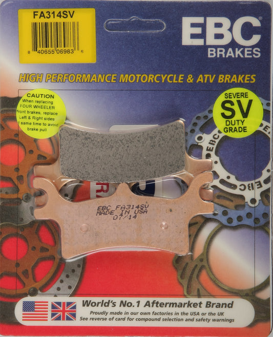 EBC FA314SV Severe Duty Brake Pads for Polaris ATV/UTV Models