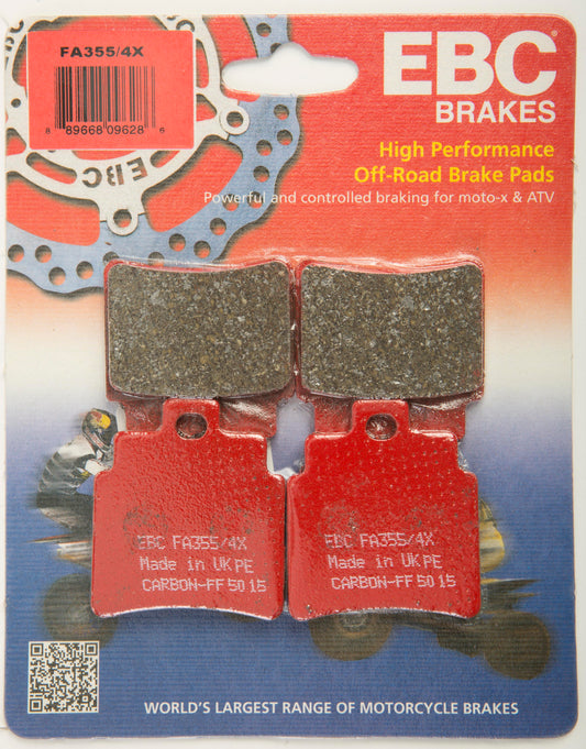 EBC FA355/4X Brake Pads for Arctic Cat and Kymco Mongoose 300 ATV/UTV