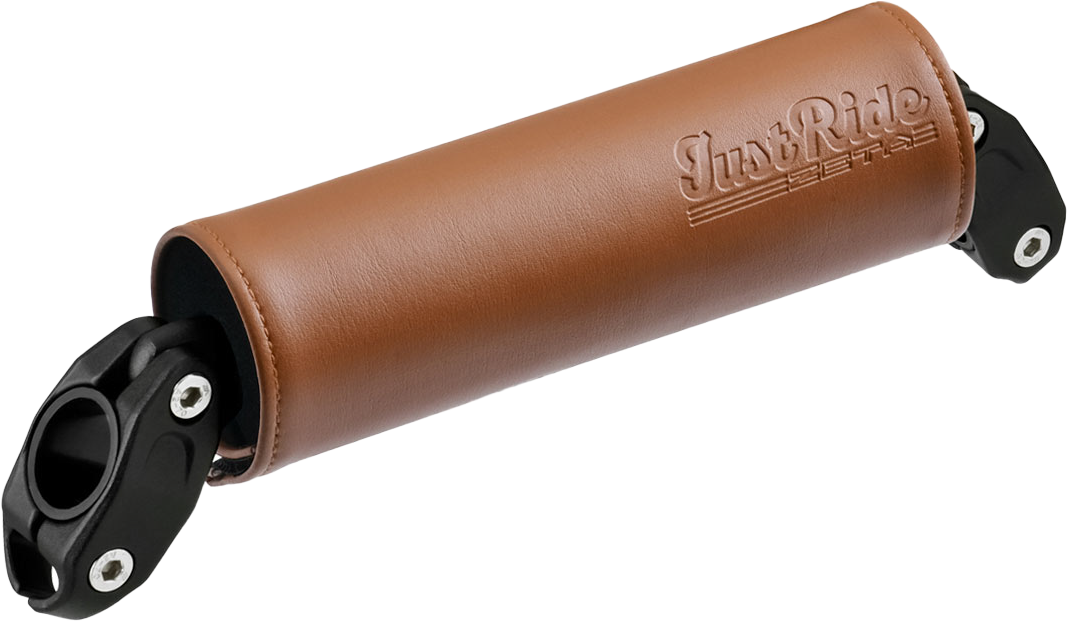 ZETA Handlebar Bar Pad Set 165mm with 185mm Brace – Brown for Street Bikes