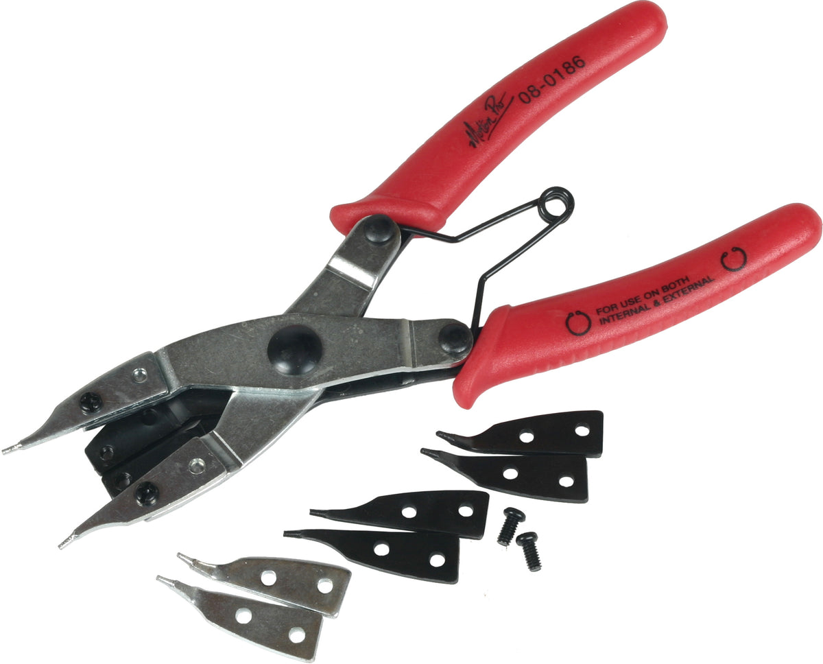 MOTION PRO 08-0186 Snap Ring Pliers for Inside and Outside Clips
