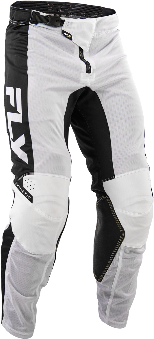 Fly Racing Kinetic Mesh Pants Men’s White/Black Size 32 – Offroad Performance Riding Gear