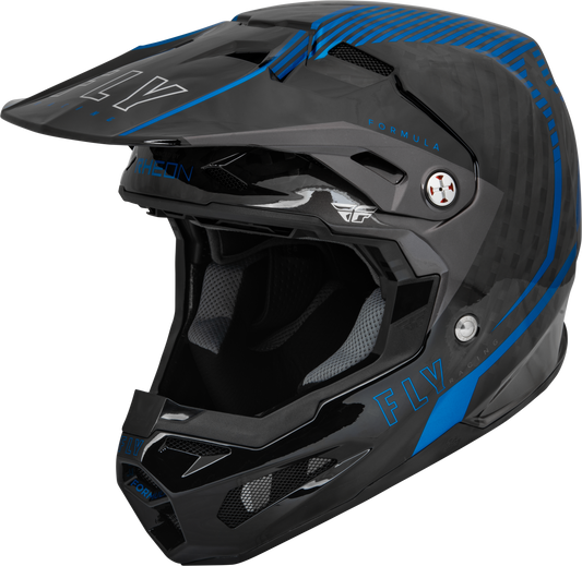 Fly Racing Formula Carbon Tracer Helmet Blue/Black X-Small – Off-Road Motorcycle Helmet with Advanced Impact Protection
