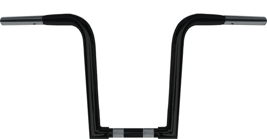 WILD 1 Chubby 10 Degree Outlawz Ape Handlebars for Harley Davidson - Black, Part WO610B