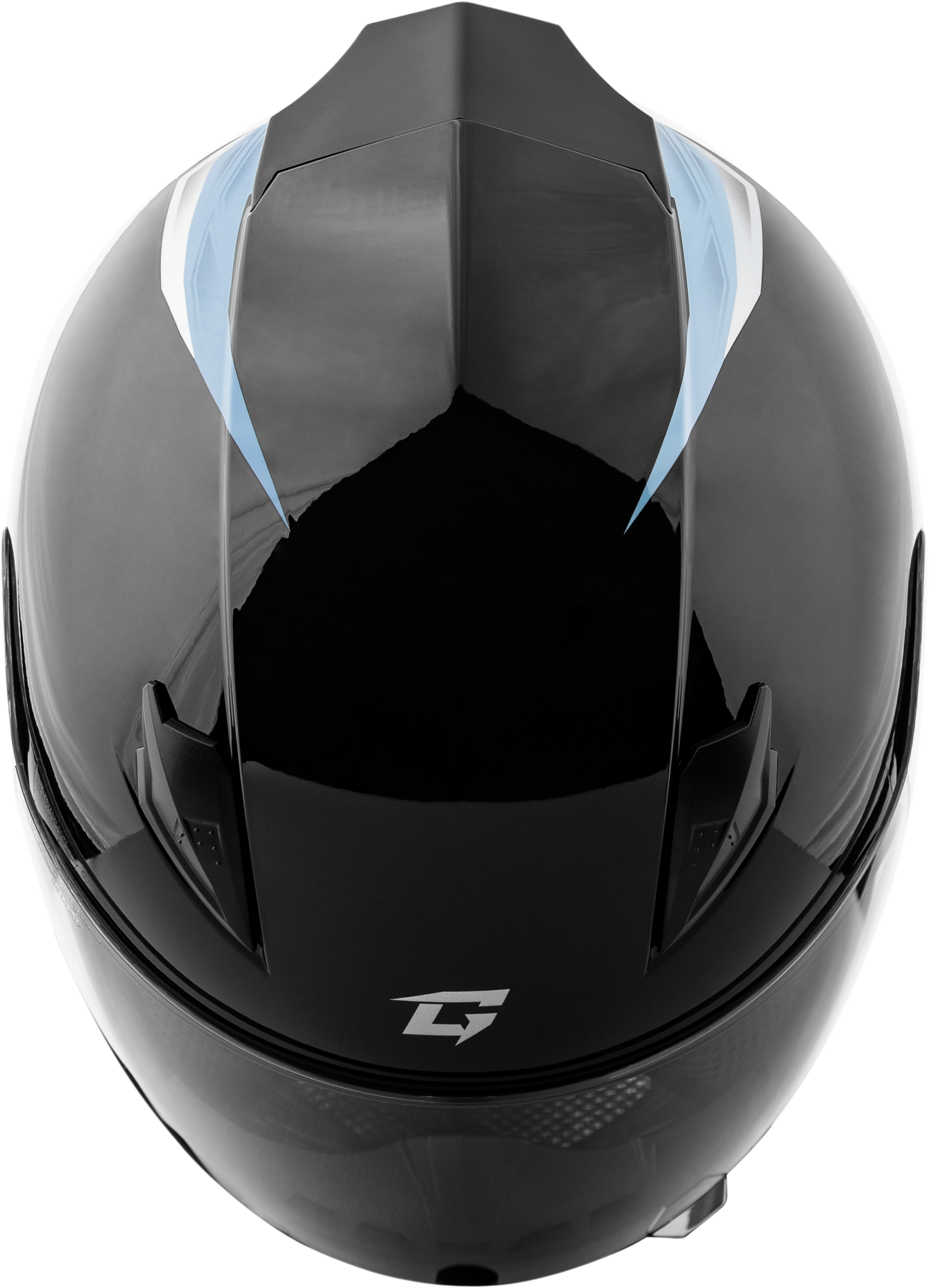 GMAX FF-49X Full-Face Helmet for Adults – Street, X-Large, Black/Silver/Blue